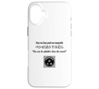 Carcasa para iPhone 16 Plus The Pen is Mightier Than The Sword. El bolígrafo es más Fuerte Que una Espada