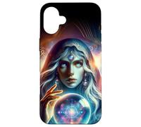 Carcasa para iPhone 16 Plus The Seer - Arte de fantasía de hechicera mística con Bola de Cristal