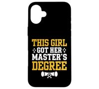 Carcasa para iPhone 16 Plus This Girl Got Her Masters Degree Graduation Mastered It 2026