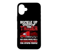 Carcasa para iPhone 16 Plus This Trucker Has Anger Issues and A Serious Fun Truck Driver