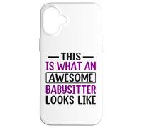 Carcasa para iPhone 16 Plus This What An Awesome Babysitter Looks Like Canguro