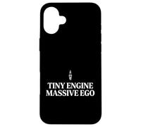 Carcasa para iPhone 16 Plus Tiny Engine Massive Ego Entusiasta de los Coches compactos