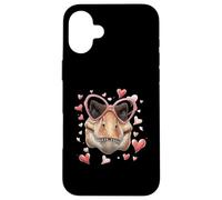 Carcasa para iPhone 16 Plus Tiranosaurio Tiranosaurio Rex Corazón de San Valentín T-Rex