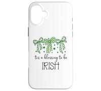 Carcasa para iPhone 16 Plus Tis a Blessing to be Irish Blessings St Patricks Lucky Women