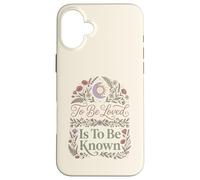 Carcasa para iPhone 16 Plus To Be Loved Is To Be Known Retro Vintage Love Cita 1