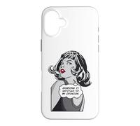 Carcasa para iPhone 16 Plus Todo el Mundo Tiene Derecho a mi opinión Sarcástica Pop Art Girl