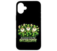 Carcasa para iPhone 16 Plus Todos en el Pub Gettin Tipsy St Patricks Day Gnomos