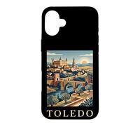 Carcasa para iPhone 16 Plus Toledo España Ciudad Histórica Puesta del Sol Arte Escéni