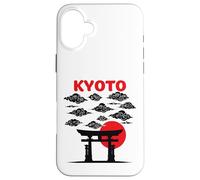Carcasa para iPhone 16 Plus Torii Gate Sunrise Kioto Nubes Edición de Fans de Viaje
