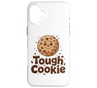 Carcasa para iPhone 16 Plus Tough Cookie con chispas de Chocolate Kawaii horneando Mom Life