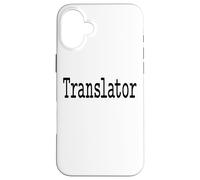 Carcasa para iPhone 16 Plus Translator Translation | Classic Typewriter Font