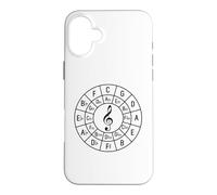 Carcasa para iPhone 16 Plus Treble Clef Circle of Fifths - Camiseta de Regalo para músico