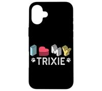 Carcasa para iPhone 16 Plus Trixie - Nombre Personalizado para Perros Trixie Pet Lover