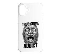 Carcasa para iPhone 16 Plus True Crime Adicto Huella Dactilar Grito Divertido Criminólogo