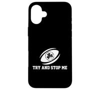 Carcasa para iPhone 16 Plus Try and Stop Me, Jugador de Rugby, aborda Deportes de Scrum