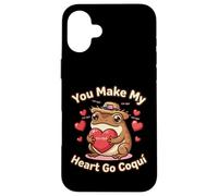 Carcasa para iPhone 16 Plus Tú Haces Que mi corazón se Vaya, Coqui, Linda Cita de Amor Boricua y Coqui