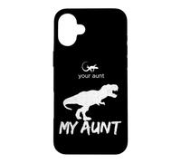 Carcasa para iPhone 16 Plus Tu tía, mi tía, Gracioso Lagarto, Linda tía, Familia de Dinosaurios
