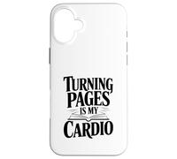 Carcasa para iPhone 16 Plus Turning Pages es mi Amante de los Libros de Cardio
