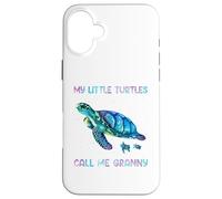 Carcasa para iPhone 16 Plus Turtle Watercolor Sea Ocean My Turtles Call Me Granny