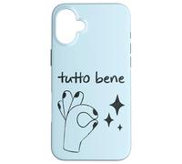 Carcasa para iPhone 16 Plus Tutto Bene - Cita del Gesto de la Mano Italiana Italia