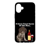 Carcasa para iPhone 16 Plus Una Mujer no Puede Sobrevivir Solo en Vino Ella también Necesita un GSP