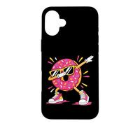 Carcasa para iPhone 16 Plus Una rosquilla Fresca y Loca con Gafas de Sol y Zapatos