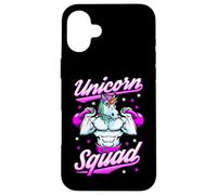 Carcasa para iPhone 16 Plus Unicorn Squad - Pesas Rusas mágicas para Gimnasio