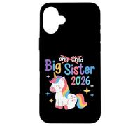 Carcasa para iPhone 16 Plus Unicornio tachado para Hermana Mayor 2026