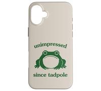 Carcasa para iPhone 16 Plus Unimpressed Since Tadpole Funny Frog Silly Graphic