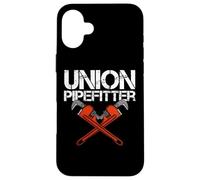Carcasa para iPhone 16 Plus Union Pipefitter Plomero Plomería Journeyman Steamfitter