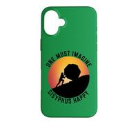 Carcasa para iPhone 16 Plus Uno Debe Imaginar Sísifo Feliz Divertido Mito de la mitología Griega