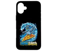 Carcasa para iPhone 16 Plus Urban Surfer Pizza Surfing Pigeon NYC Street Style