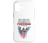 Carcasa para iPhone 16 Plus USA 250 Aniversario celebra ángel patriótico y Bandera