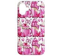 Carcasa para iPhone 16 Plus Valentine Latte Mugs For Mom Valentines Accessories Pink