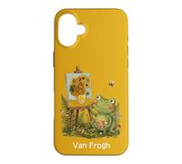 Carcasa para iPhone 16 Plus Van Gogh Funny Art Juego de Palabras con diseño de Girasoles