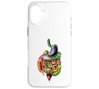 Carcasa para iPhone 16 Plus Vegetariano Vegano Comer Saludable