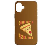Carcasa para iPhone 16 Plus Ven a Buscar una Pizza Este Lindo y Divertido Kawaii