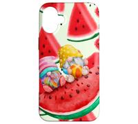 Carcasa para iPhone 16 Plus Verano con mis gnomos sandía Retro Playa Verano