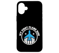 Carcasa para iPhone 16 Plus Viaje de Vacaciones My First Airplane Ride Traveler Souvenir