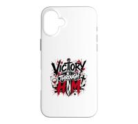 Carcasa para iPhone 16 Plus Victoria a través de él Cruz Guerrera Cristiana