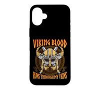 Carcasa para iPhone 16 Plus Viking Blood Runs Through my Veins Norse Nordic Mythology