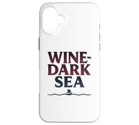 Carcasa para iPhone 16 Plus Vino Mar Oscuro Homero Griego Poesía épica Navegación