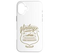 Carcasa para iPhone 16 Plus Vintage 1956 Coche Clásico Retro Ride Forever