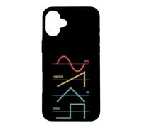 Carcasa para iPhone 16 Plus Vintage Analogue Synthesizer Techno Waveform - Synth Nerd