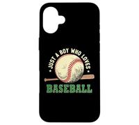 Carcasa para iPhone 16 Plus Vintage Baseball Lover, Just A Boy Who Loves Baseball