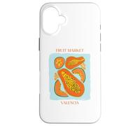 Carcasa para iPhone 16 Plus Vintage Fruit Papaya Flower Botanical Cottagecore Fruit