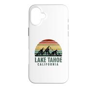 Carcasa para iPhone 16 Plus Vintage Mountains Hiking Camping Lake Tahoe California