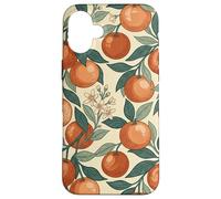Carcasa para iPhone 16 Plus Vintage Orange Fruit and Blossom Botanical Pattern