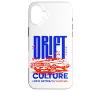 Carcasa para iPhone 16 Plus Vintage Retro clásico Muscle American Car USA Drift Culture