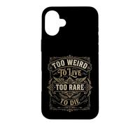 Carcasa para iPhone 16 Plus Vintage Too Weird To Live - Diseño Ornamental Occidental